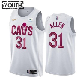Dres Cleveland Cavaliers Jarrett Allen 31 Nike 2022-23 Association Edition Bijela Swingman - Dječji